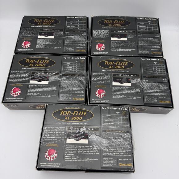 Spalding Golf Balls Top Flite Titanium Distance Aero Extra Carry Spalding 60 - Picture 9 of 10